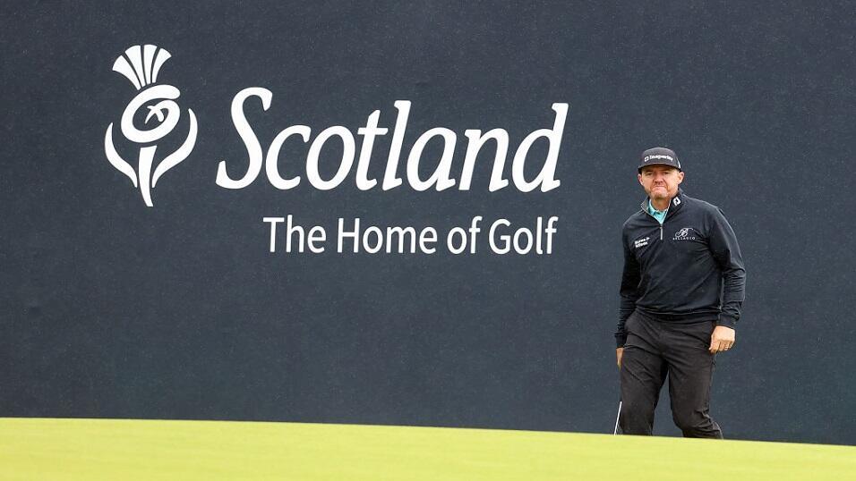 Jimmy Walker practicing for the Scottish Open